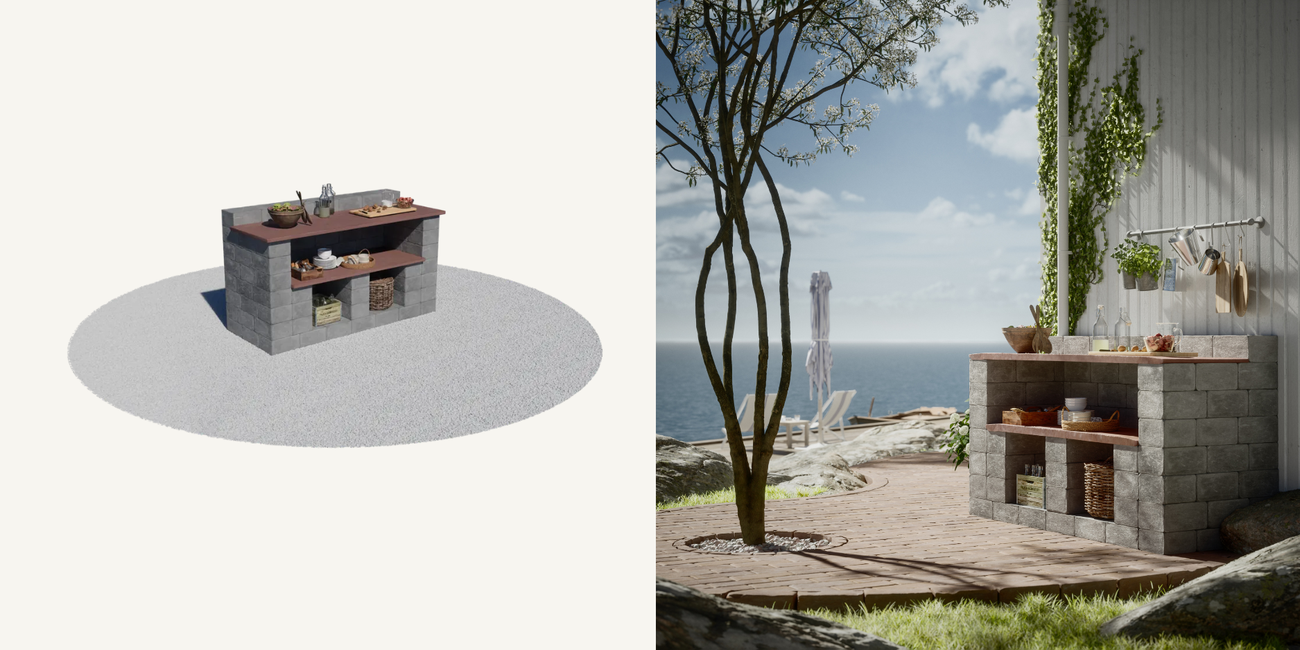 arbeidsbenk herregård kantstein