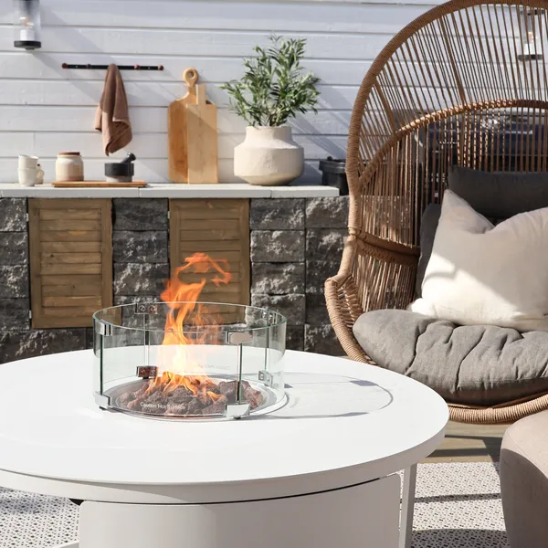 Utekjøkken av splittblokk desginet av camilla bakken