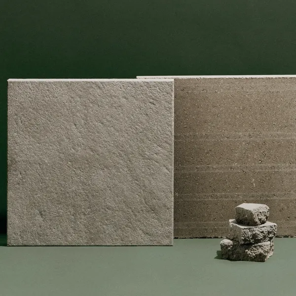 Bilde av helle lava med resirkulert tilslag