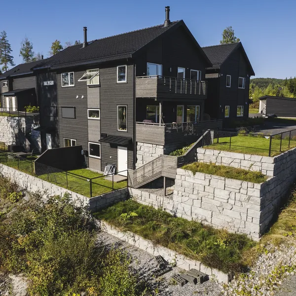 oversiktsbilde fra eltonåsen av Støttemuren Verti-Block fra asak miljøstein