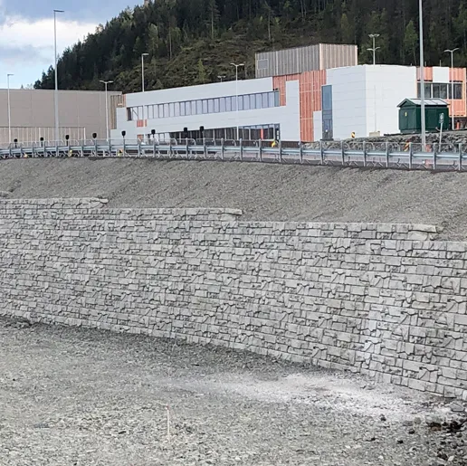Verti-Block muren på Hanekleiva